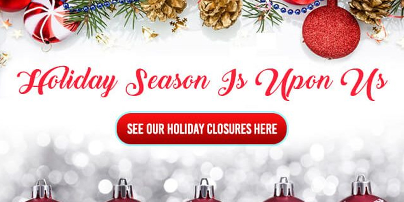 Notice: Holiday Closures